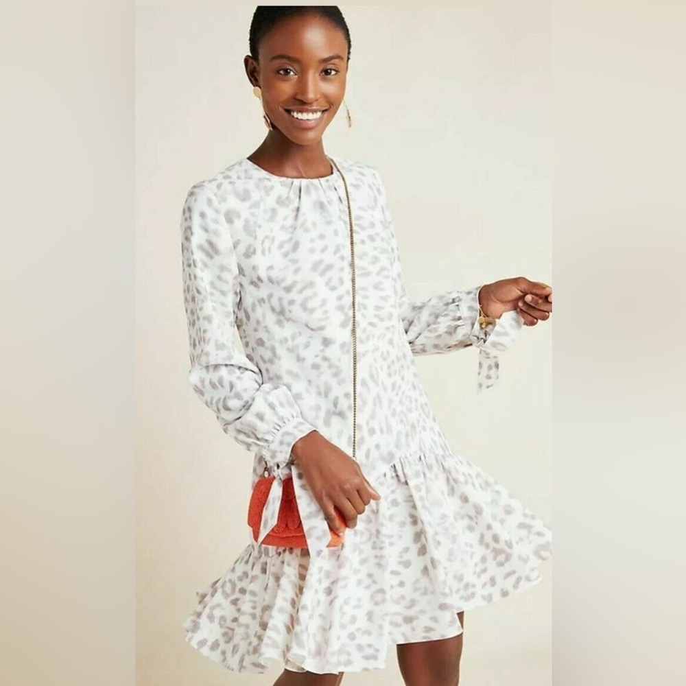 Anthropologie Leopard Print Dress